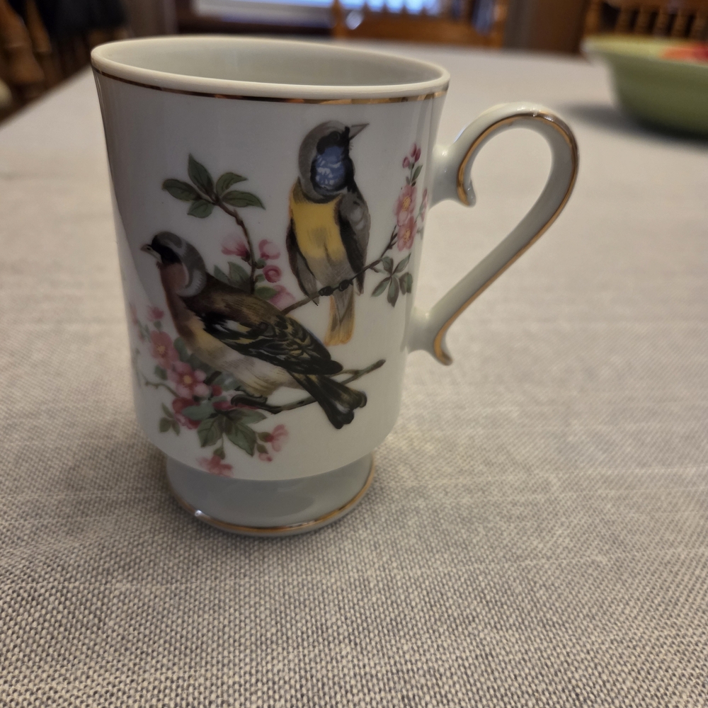 Bird Design Porcelain Mug